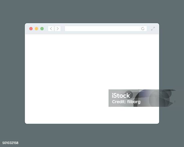 Simple Browser Window Stock Illustration - Download Image Now - Web Browser, Window, Template