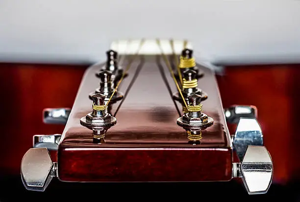 Photo of acoustic guitar Tuners
