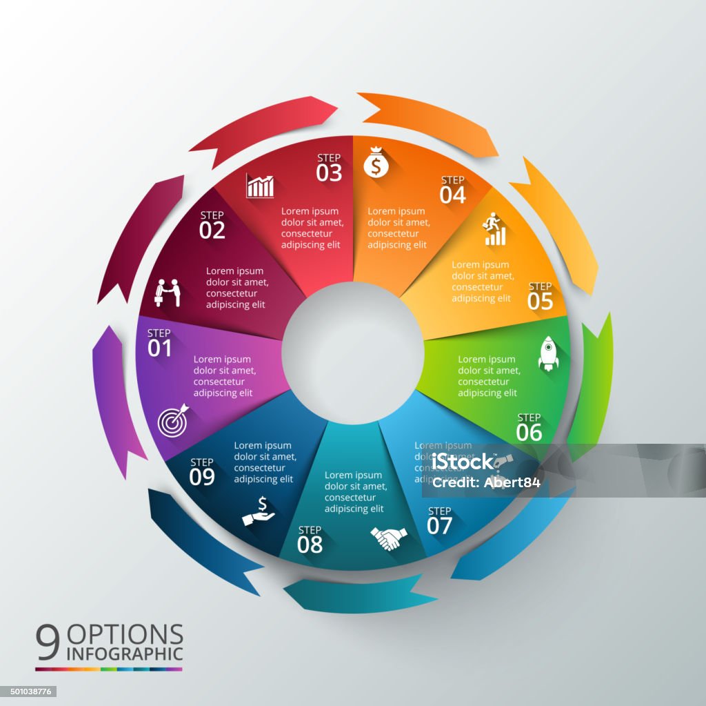 9 Vector Infographic Vector Infographic Design Template Stock Illustration - Download Image ...