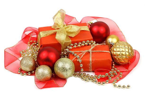 istock Christmas gifts boxes and decorations 501039370