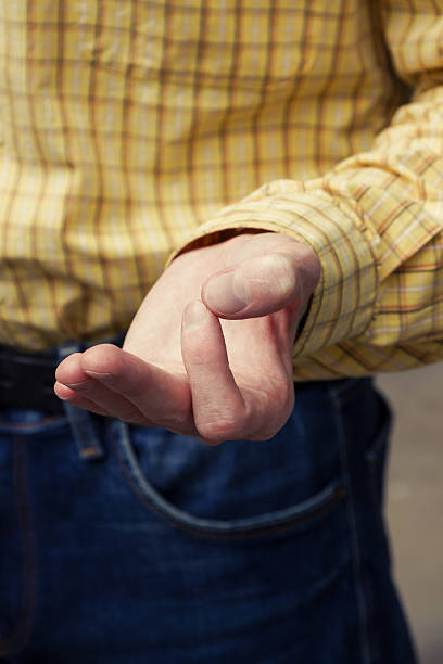 istock Man's hand gesture. Businessman's hands 501041508