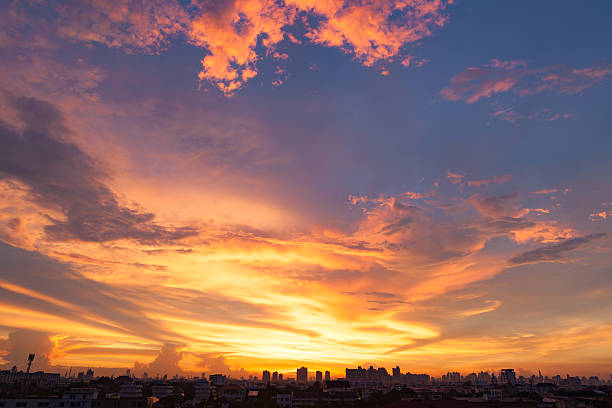 istock Sunset sunrise in Bangkok, Thaland. 501042008