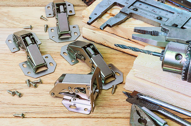 istock Furniture fittings, hinges 501042106