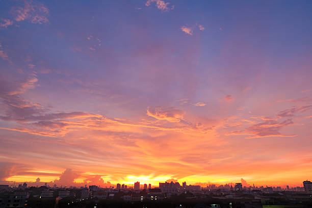 istock Sunset sunrise in Bangkok, Thaland. 501042938