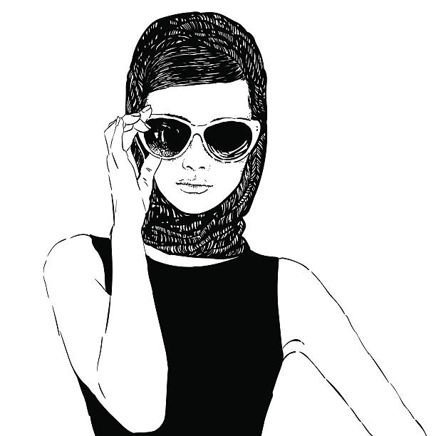 520+ Vintage Woman Portrait 1960s Stock Illustrations, Royalty
