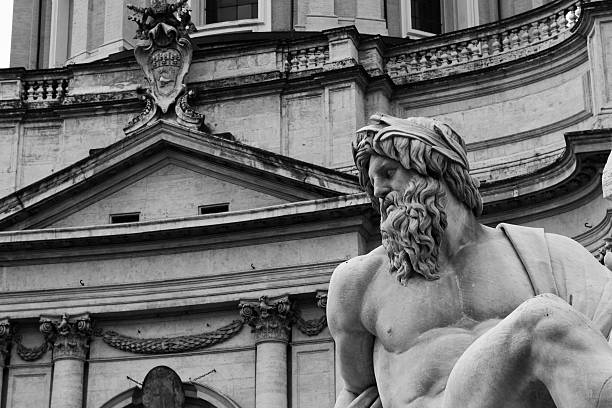 Fountain  - Black and White stock photo