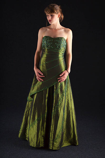 istock Beauty In A Green Silk Ballgown 501044409