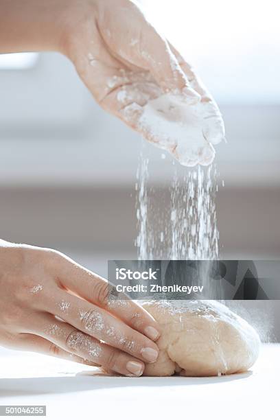 Flouring Stock Photo - Download Image Now - Flour, Palm of Hand, Adult