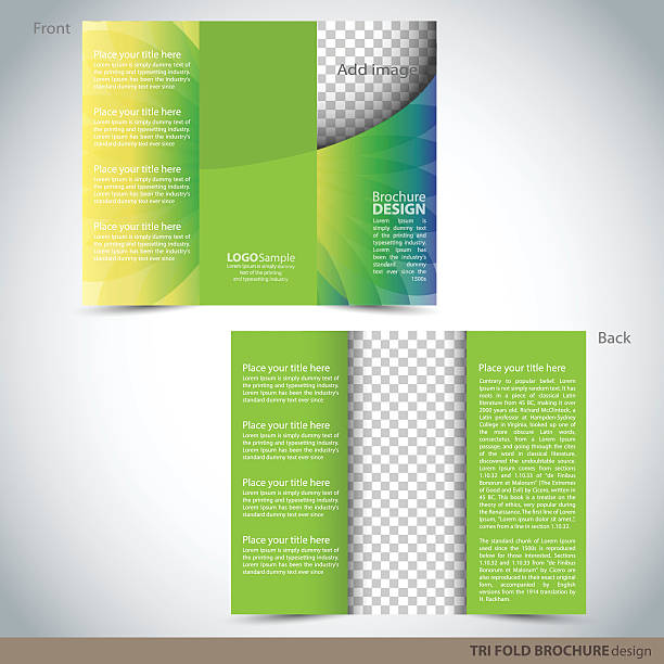 Tri-Brochure dossier Brochure mock up - Illustration vectorielle
