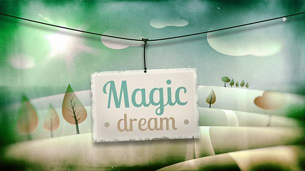istock Magic dream, vintage children illustration 501047545