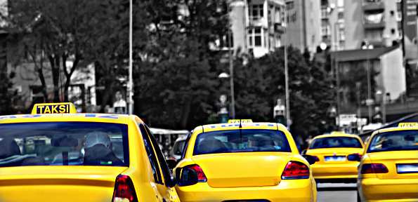 Taxi car in Alanya, Turkey