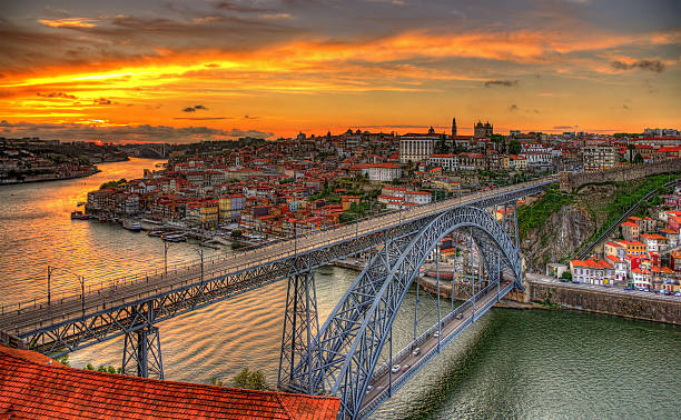 istock Porto with Dom Luis Bridge - Portugal 501048183
