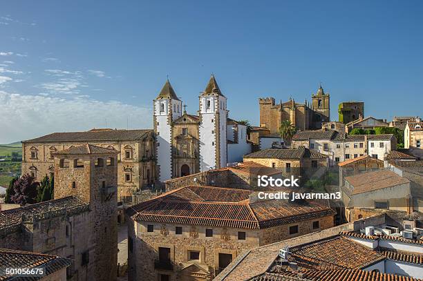Old Town Of Caceras Spain Stock Photo - Download Image Now - Caceres, Old Town, Spain
