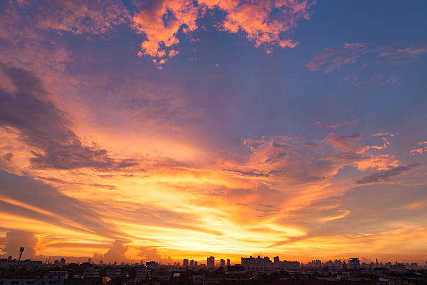 istock Sunset sunrise in Bangkok, Thaland. 501057224