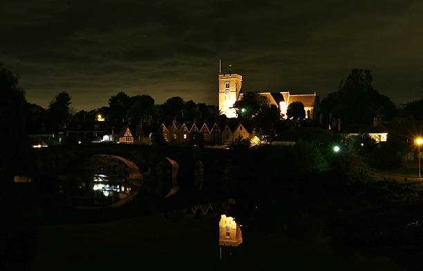 istock Aylesford church at night 501057278