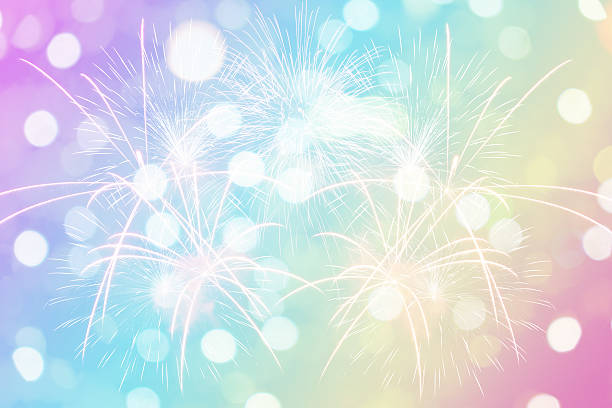 istock Fireworks and bokeh at New Year and copy space 501058078