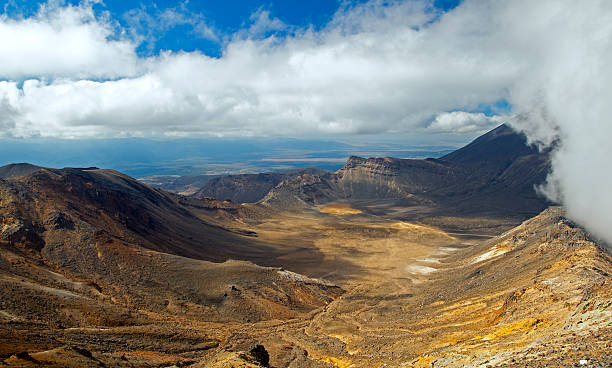 Yellow Crater stock photo