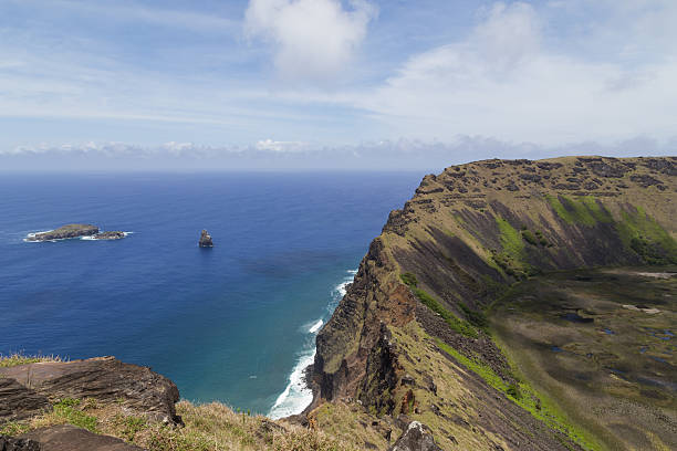 istock Volcano Rano Kau on Rapa Nui, Easter Island 501058350