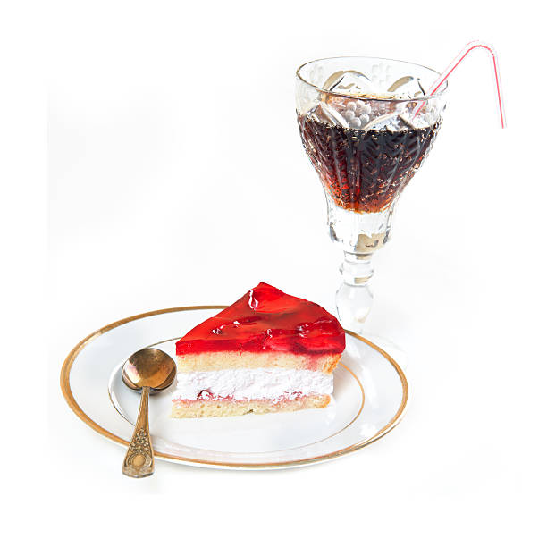 ストロベリーケーキ、コーラ絶縁型 - tart cake pie isolated ストックフォトと画像