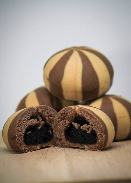 istock Dessert mochi chocolate on wood 501058644