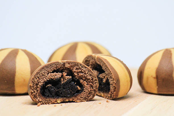 istock Dessert mochi chocolate on wood 501058960