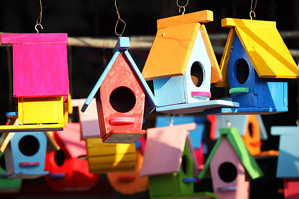 istock colorful wooden bird house 501058986