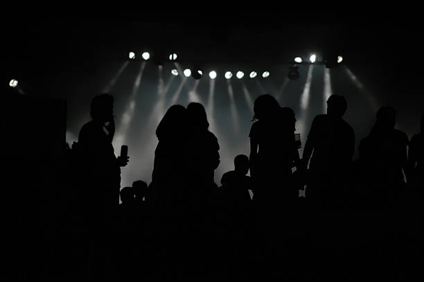 istock Rock concert crowd silhouettes 501059483