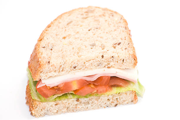 istock Sandwich of cheese, ham, tomato and lettuce 501059537