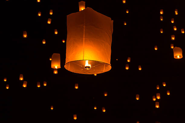 istock Floating Lantern on Yee Peng festival 501059769