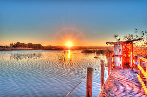 istock sunset at the pond in sardinia 501061976