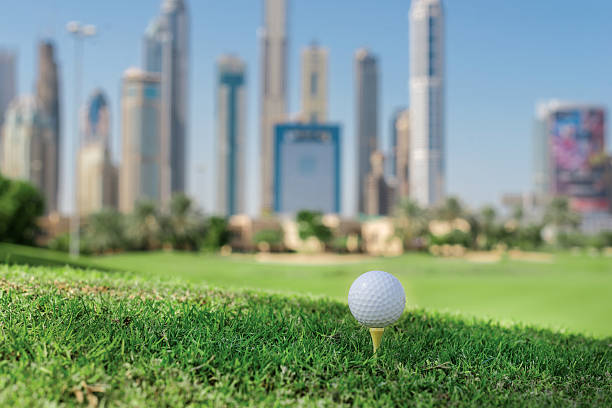 istock The golf day. Golf ball is on the tee 501063902