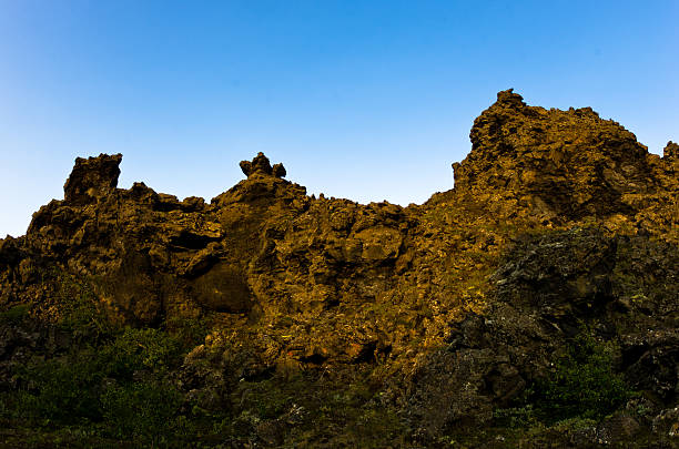istock Dimuborgir unusually shaped lava formations near lake Myvatn 501064120