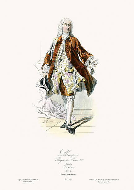18 世紀のファッションマーキス - marquises点のイラスト素材／クリップアート素材／マンガ素材／アイコン素材