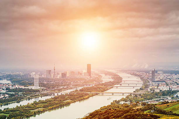 istock Vienna landscape with Danube river from Kahlenberg mountain 501064788