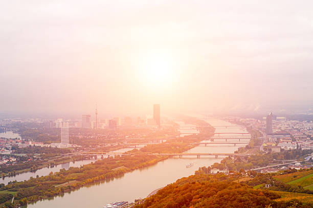 istock Vienna landscape with Danube river from Kahlenberg mountain 501064808