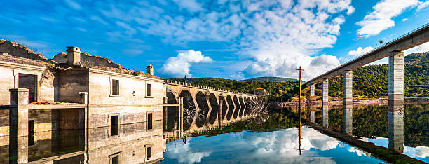 istock The dam on the lake omodeo 501065258