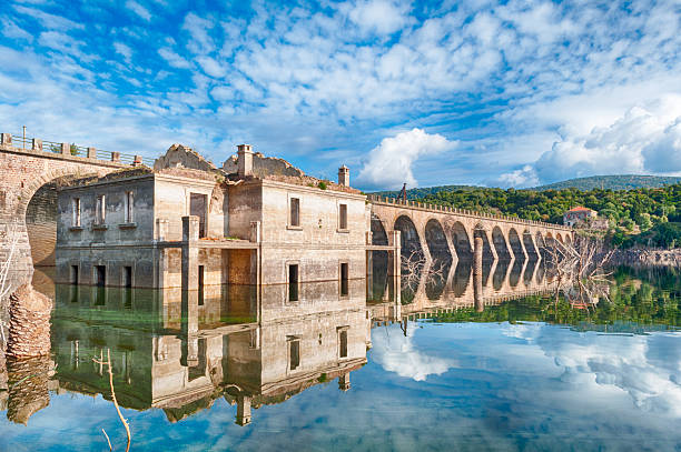 The dam on the lake omodeo