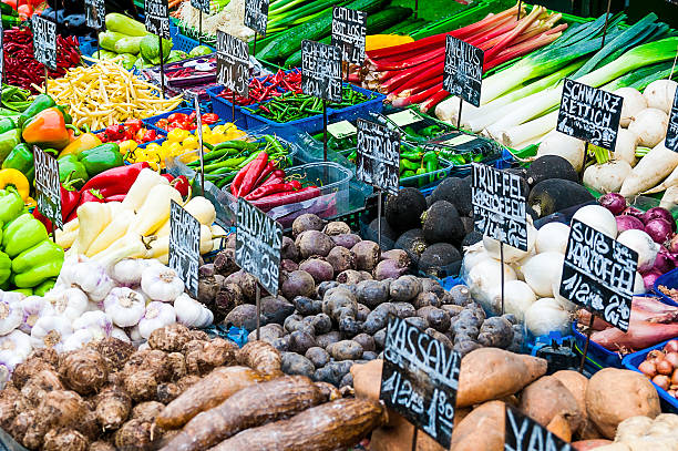 istock Vegetables stall at market 501071382