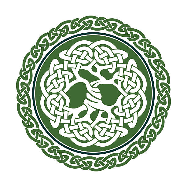 illustrations, cliparts, dessins animés et icônes de celtic arbre de vie - yggdrasil