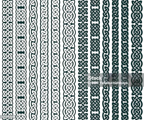 Celtic Patterns Collection Stock Illustration - Download Image Now - Border - Frame, Celtic Style, Celtic Knot