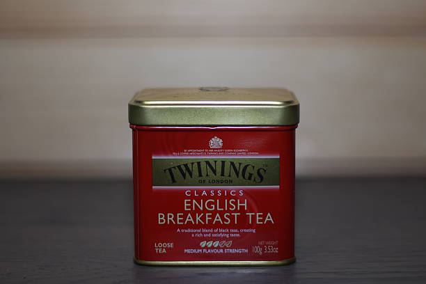 Twinings english breakfast tea stock photo