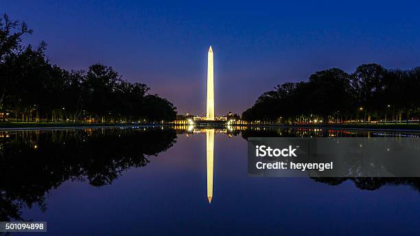 Washington Monument At Night Stock Photo - Download Image Now - Washington DC, 2015, Architecture