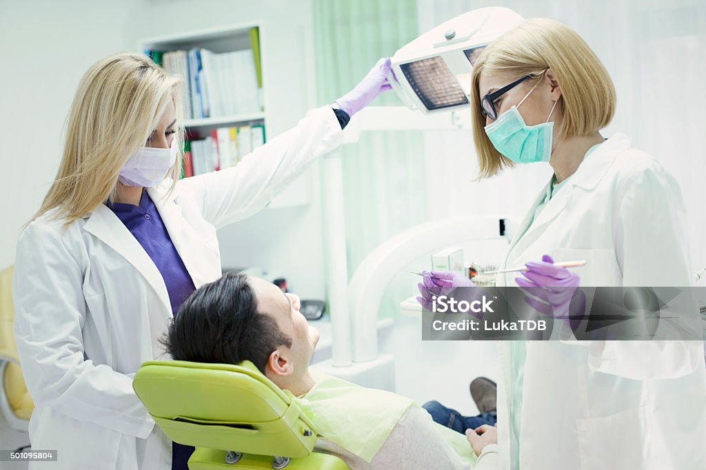 Besuchen Sie im Zahnarzt! - Lizenzfrei 2015 Stock-Foto