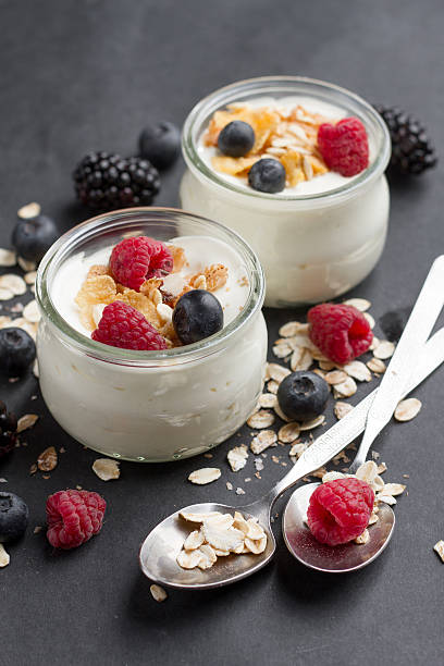 istock Yogurt with granola or muesli 501115122