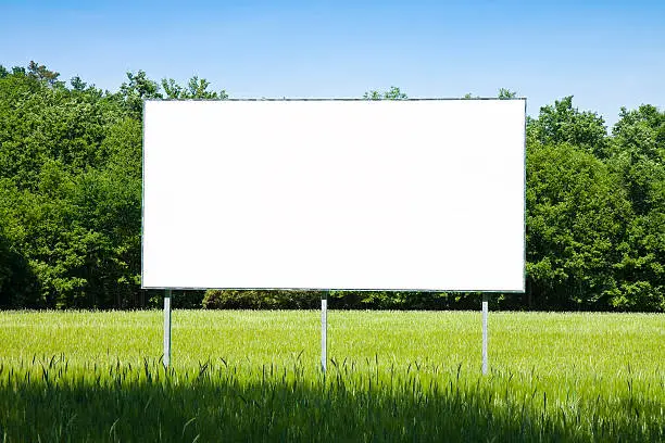 Photo of Blank advertising billboard