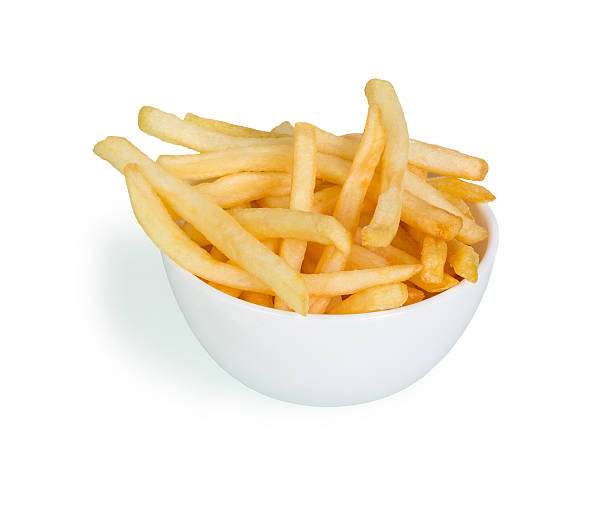 istock Potatoes fries in the plate isolated 501116100