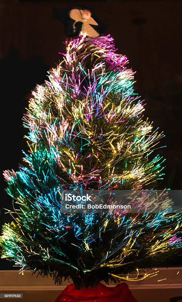 Foto de Fibra Óptica Árvore De Natal De e mais fotos de stock de 2015 -  2015, Amarelo, Anjo - iStock