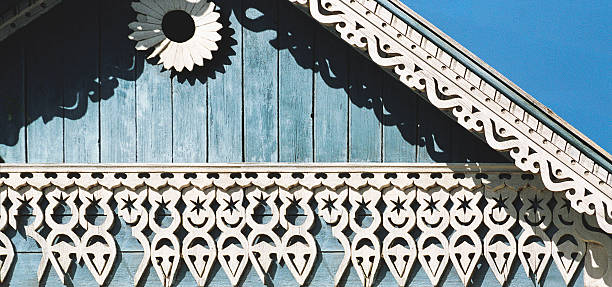 istock Part of  pediment with elements of decoration 501118304