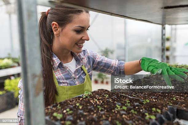Young Female Botanist Stock Photo - Download Image Now - 2015, Adult, Adults Only