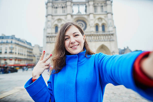 istock Beautiful young tourist in Paris 501120222